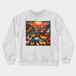 Animal Christmas Crewneck Sweatshirt